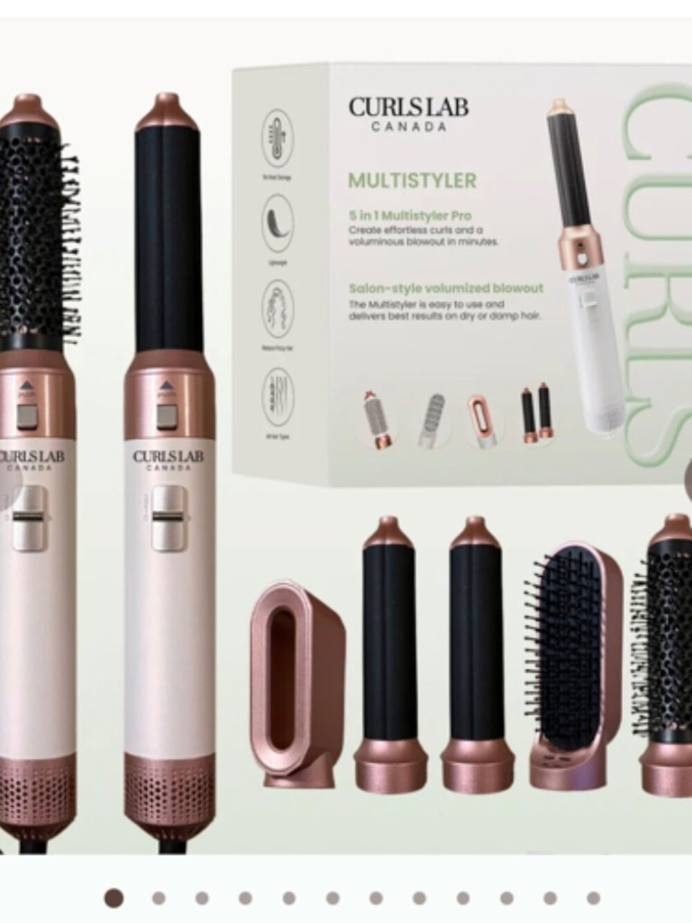 Rose Gold Curls Lab 5-in-1 Multi Styler